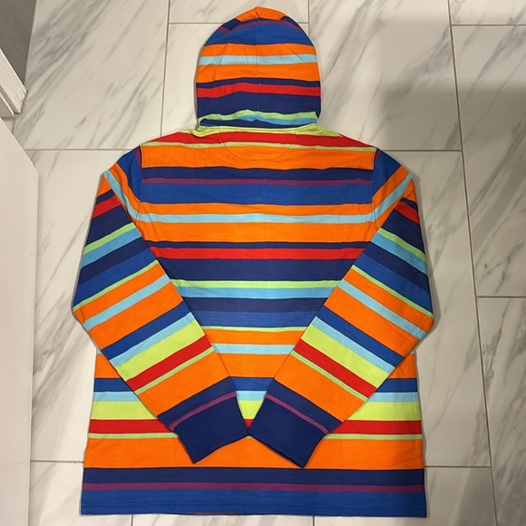 Men’s Polo Ralph Lauren Striped Henley Pullover Hoodie - Picture 5 of 5